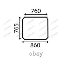 For, JCB Telehandler ROOF WINDSHIELD CURVED TINTED