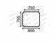 For, JCB Telehandler ROOF WINDSHIELD CURVED TINTED