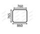 For, JCB Telehandler ROOF WINDSHIELD CURVED TINTED