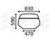 For JCB Telehandler ROOF WINDSHIELD FLAT TINTED 515-40 520-40 524-50 527-55