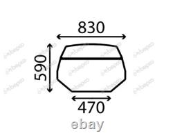 For JCB Telehandler ROOF WINDSHIELD FLAT TINTED 515-40 520-40 524-50 527-55