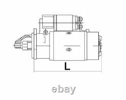 For JCB Telehandler STARTER MOTOR WITH REDUCER 12V 4,2 KW MAHLE LETRICA