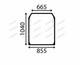 For, JCB Telehandler WINDSCREEN CURVED TINTED 520 526 530 531 532 533 535 540