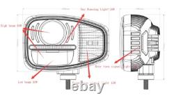 For MANITOU MLT MHT MT Series Telehandler Skid Loaders MT1840 LED Front Light