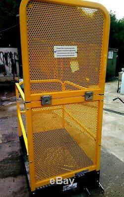 Forklift man basket cage contact attachments telehandler jcb loadall lpg diesel