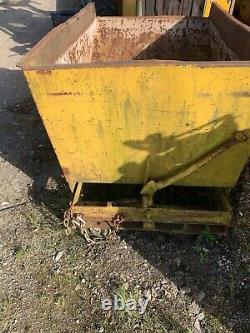 Forklift tipping skip Telehandler Jcb Scrap Stone Cardboard Waste