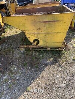 Forklift tipping skip Telehandler Jcb Scrap Stone Cardboard Waste