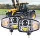 Full LED Headlights Headlamps DRL And Indicator For JCB Fastrac Telehandler