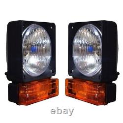 Head Light Lamp Set with Indicator Suitable for JCB Telehandler Loader Loadall