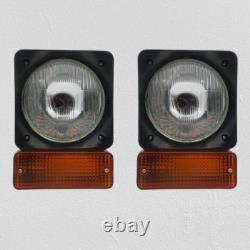 Head Light Lamp Set with Indicator fit for JCB Telehandler Loader Loadall