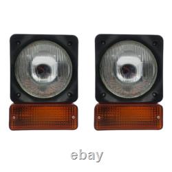 Head Light Lamp Set with Indicator fit for JCB Telehandler Loader Loadall