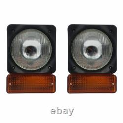 Head Light Lamp Set with Indicator fit for JCB Telehandler Loader Loadall