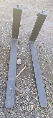 Heavy Duty Pallet Forks / Tines To Fit Forklift / Telehandler Or Loader Tractor