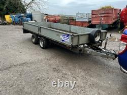 Ifor Williams 14ft Flat Trailer. Tractor Loader Spreader Digger Telehandler JCB