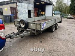 Ifor Williams 14ft Flat Trailer. Tractor Loader Spreader Digger Telehandler JCB