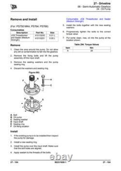 JCB 506-36 507-42 509-42 512-56 514-56 Telehandler Service Manual Printed Book