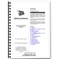 JCB 527-58 T4F Telehandler Loadall Service Manual 9813/7550 Printed Book