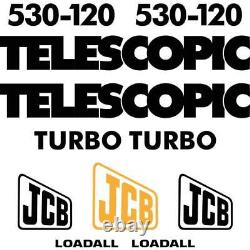JCB 530-120 Decals Stickers kit 530-120 Telehandler New Repro Decals