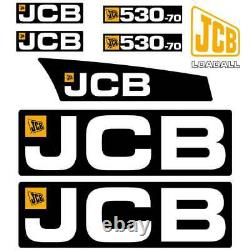 JCB 530-70 Decals Stickers kit 530-70 Telehandler New Repro Decals Laminated