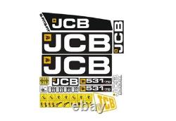 JCB 531-70 AGRI SUPER Full Sticker / Decal Kit. Safety Stickers Included
