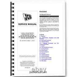 JCB 533-105 535-v125 535-v140 540 550 Telehandlers Loadall Service Manual 981