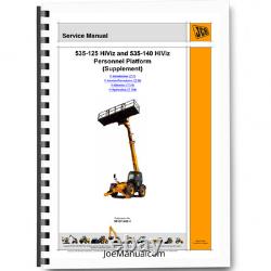 JCB 535 125 535 140 HiViz Loadall Telehandler Personnel Platform Service Manu