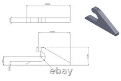 JCB Q Fit Weld Hooks & Eyes 30mm Heavy Duty Q-fit Telehandler Loadall