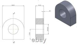 JCB Q Fit Weld Hooks & Eyes 30mm Heavy Duty Q-fit Telehandler Loadall