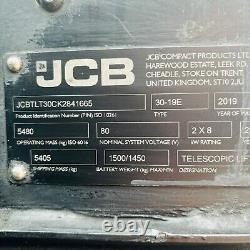 JCB TLT30-19E USED Electric TELETRUK FORKLIFT FULL CAB 4000mm (#5674)