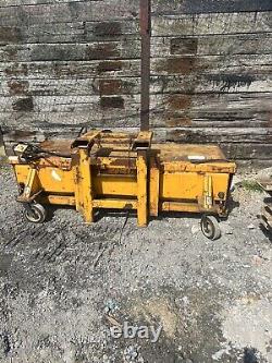 JCB telehandler yard road sweeper collector brush. Forklift, Bobcat, Broom