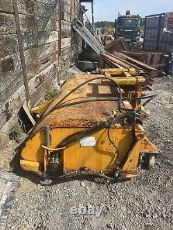 JCB telehandler yard road sweeper collector brush. Forklift, Bobcat, Broom