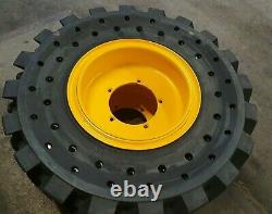 Jcb 5 Stud X4 Shun Gin Semi Solid Wheels 13.00 24 To Fit Jcb 531-70 / 535-95