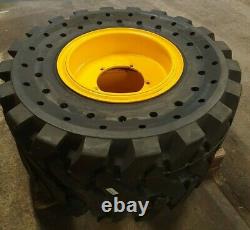 Jcb 5 Stud X4 Shun Gin Semi Solid Wheels 13.00 24 To Fit Jcb 531-70 / 535-95