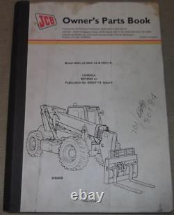 Jcb 508c Le 506c-hl Loadall Telehandler Parts Manual Book Catalog S/n M79569-up