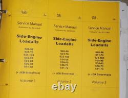 Jcb 526-56 531-70 533-105 535-95 536-60 536-70 Loadall Service Shop Manual 4 Vol