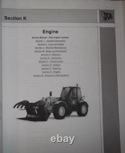 Jcb 526-56 531-70 533-105 535-95 536-60 536-70 Loadall Service Shop Manual 4 Vol