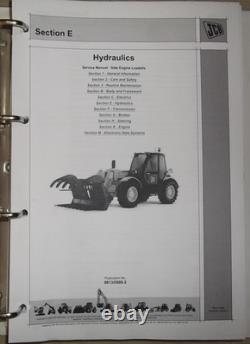 Jcb 526-56 531-70 533-105 535-95 536-60 536-70 Loadall Service Shop Manual 4 Vol