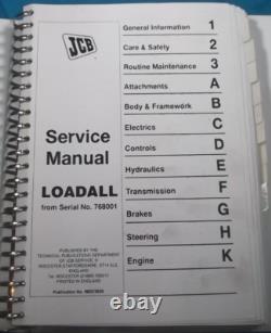 Jcb 530 533 535 540 Loadall Service Shop Repair Workshop Manual S/n 767001-up