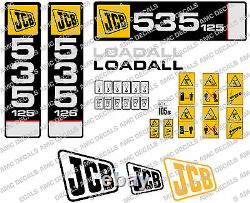 Jcb 535-125 Chrome Decal Sticker Set