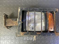 Jcb Telehandler Headlight With Guard Protective Cover Bracket Arm Left