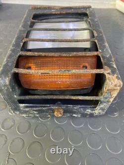 Jcb Telehandler Headlight With Guard Protective Cover Bracket Arm Right