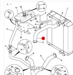 Jcb Telehandler Hose Top Radiator (Part NO. 834/11428)