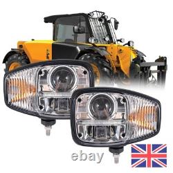 LED Head Lights Lh+Rh lamp For Jcb Telehandler Loader Loadall Headlamp Indicator