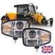 LED Head Lights Lh+Rh lamp For Jcb Telehandler Loader Loadall Headlamp Indicator