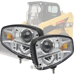 LED Headlights For Caterpillar Skid Steer Loader(s) 236D 242D 246C 246D 256C