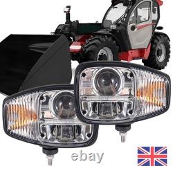 LED Headlights Hi-low Beam Lamps DRLs for JCB Telehandler 540,526,527,535 Series