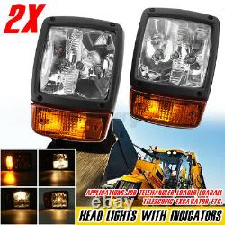 LED Side Head Light Lamp Headlamp Indicator For JCB Telehandler Loader Loadall