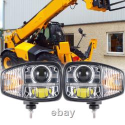 LH RH LED Front Headlight Headlamp For JCB Telehandler 540Series 540-140,540-170