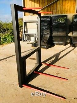 Large Square bale spike, £595 + vat HD tele-handler brackets JCB Euro Manitou