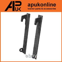 Loader Brackets 630mm Hook Hole Pair Weld on for JCB Qfit Telehandler Forklift